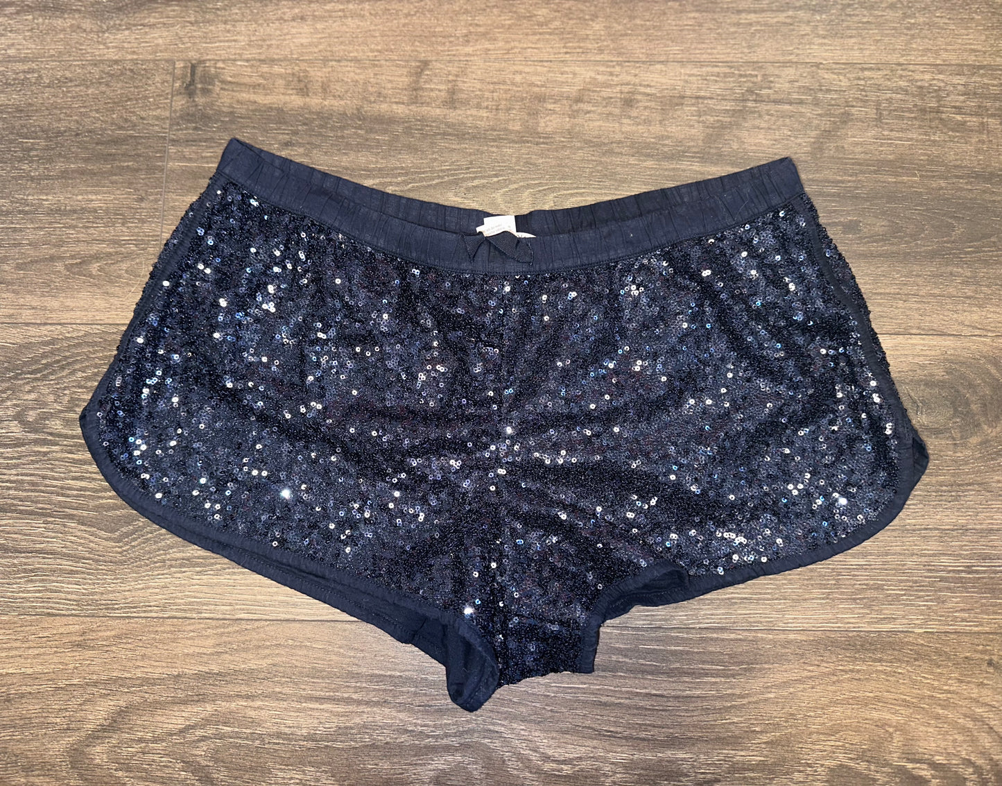 Victoria's Secret (Medium) Navy Blue Sequin Shorts