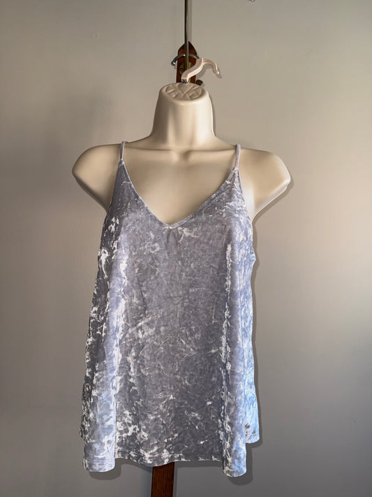 American Eagle (Small) Grey Suede V-Neck Tank Top