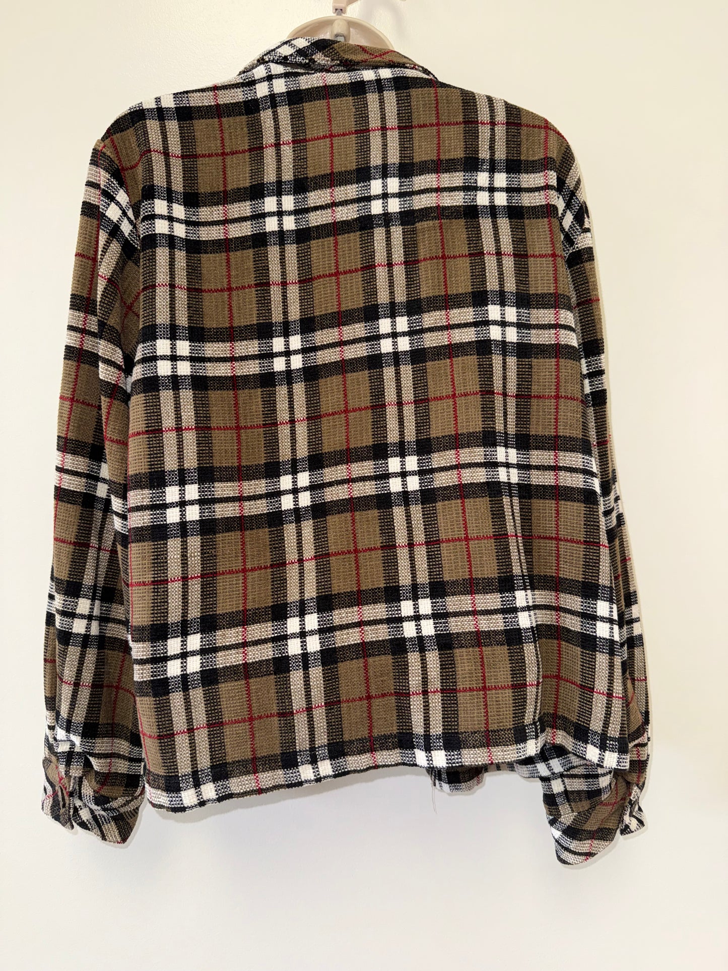 Christopher & Banks (Large) Vintage Paid Button Up Collared Top