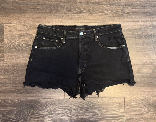 Free Assembly (12) Black Denim Frayed Jean Shorts