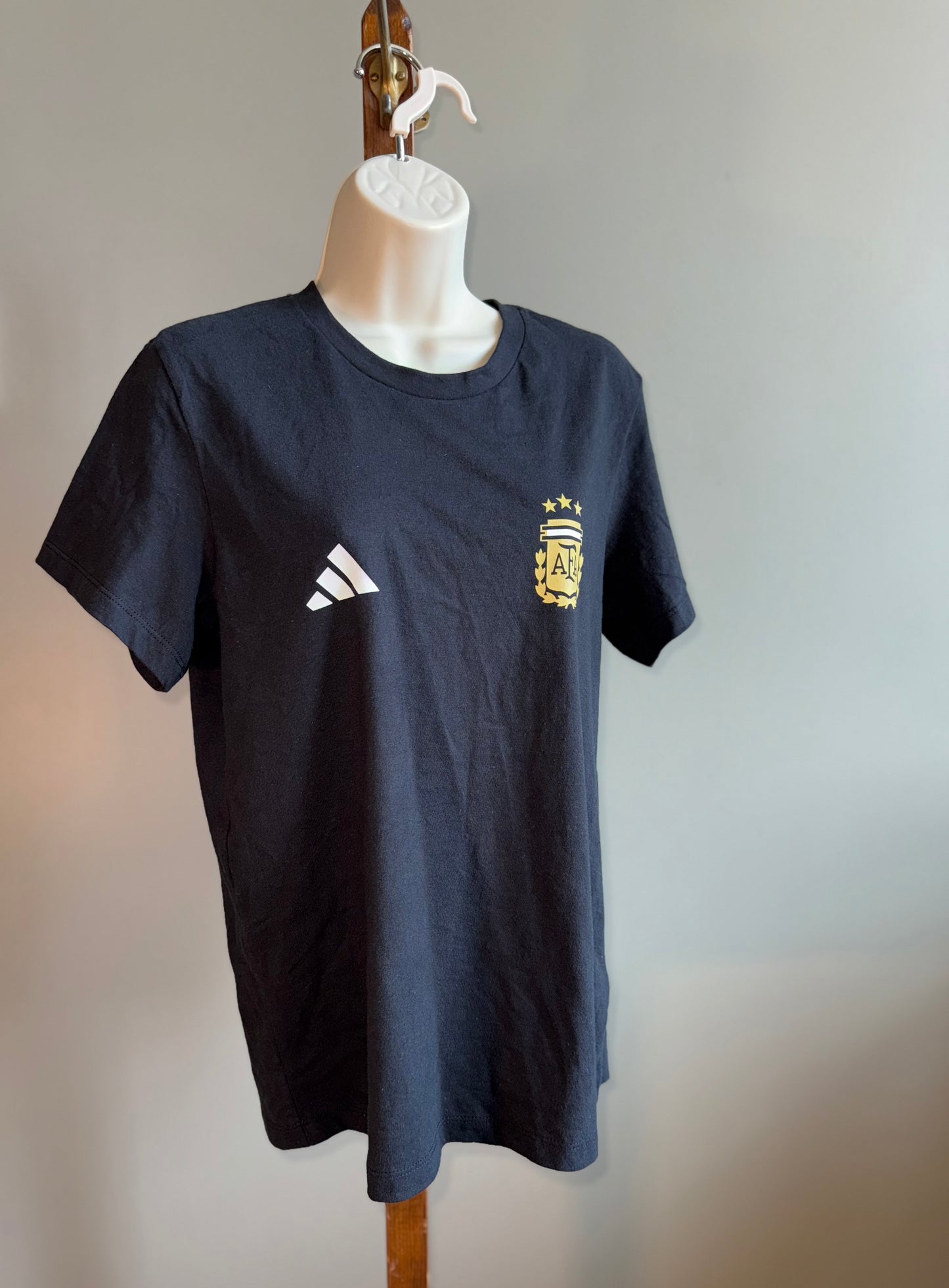 NWT Adidas (Medium) Brand New Black Argentina Regular Fit T-Shirt