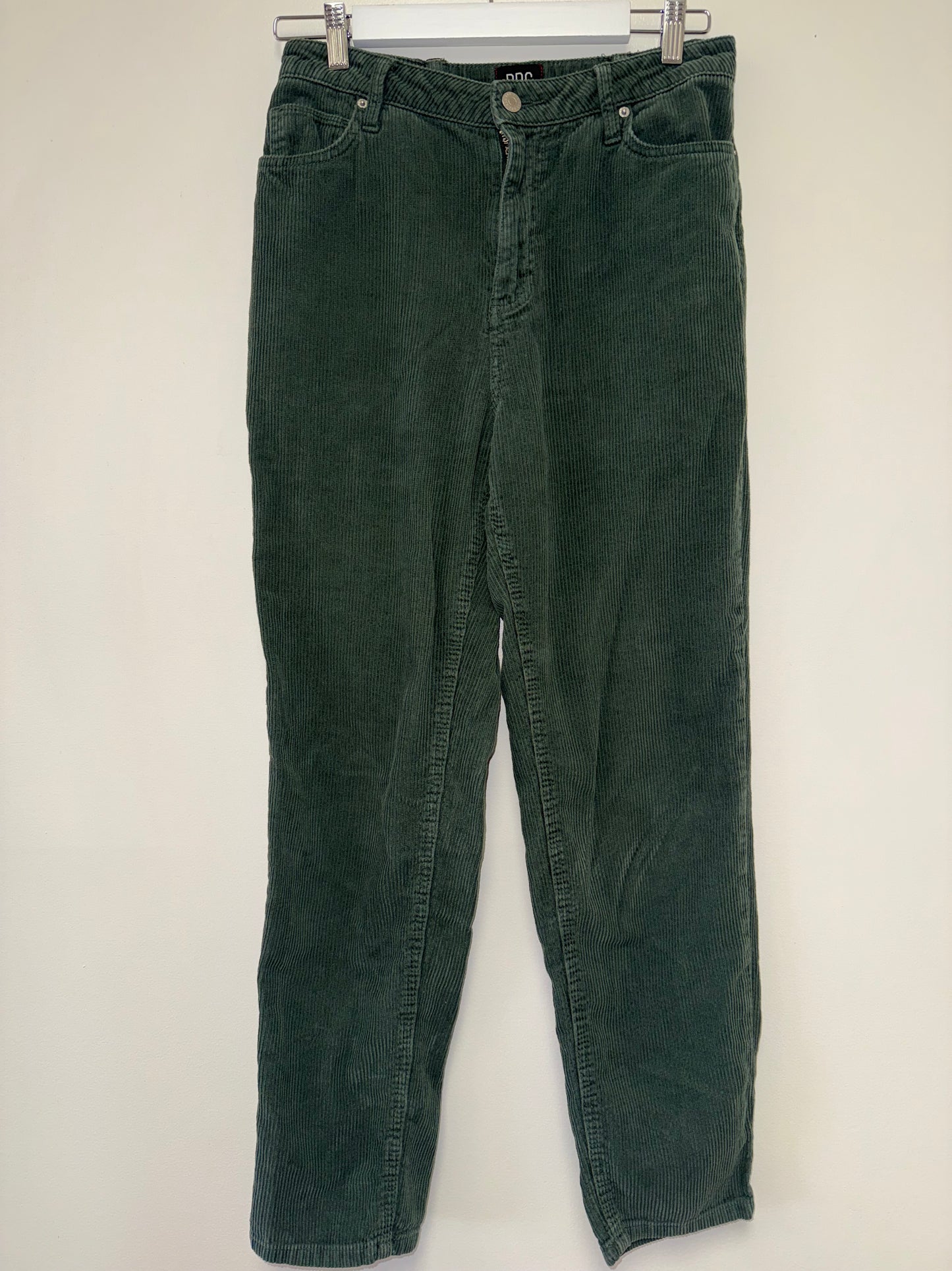 BDG (29) Green Corduroy Mom High Rise Pants