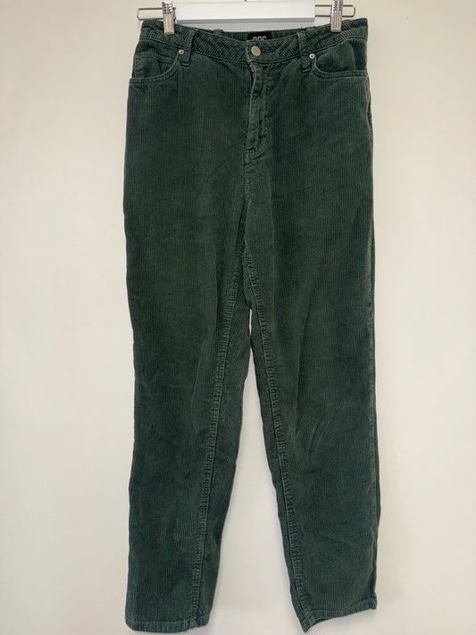 BDG (29) Green Corduroy Mom High Rise Pants