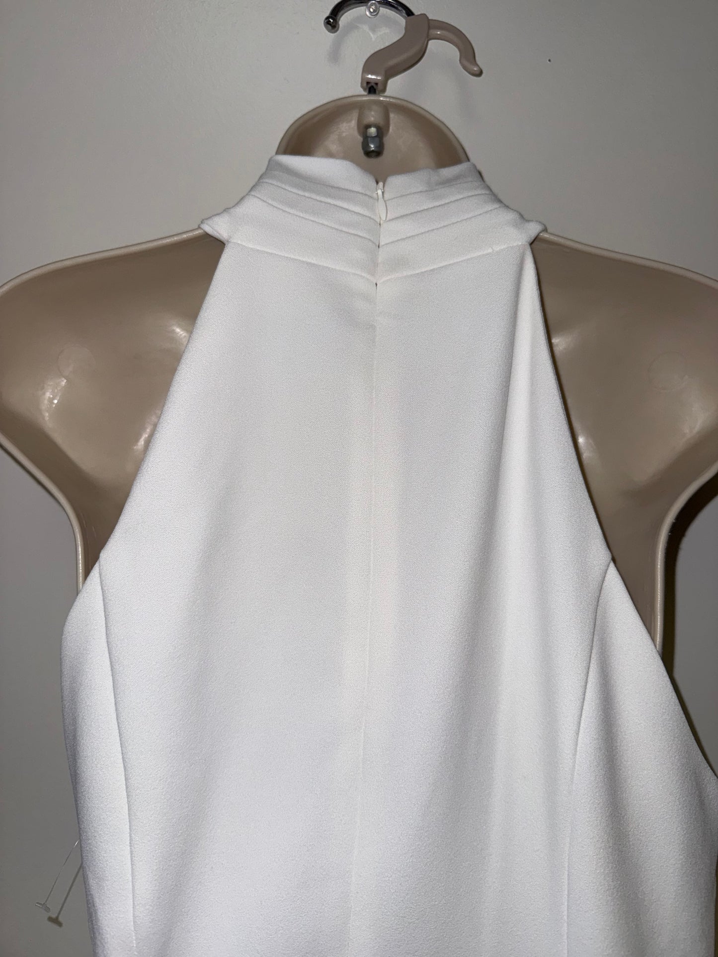 RACHEL Rachel Roy (Medium) White Wrapped Sheath Formal Maxi Dress