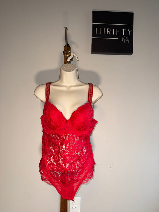 NWT Juicy Couture (Large) Brand New Red Lace Lingerie