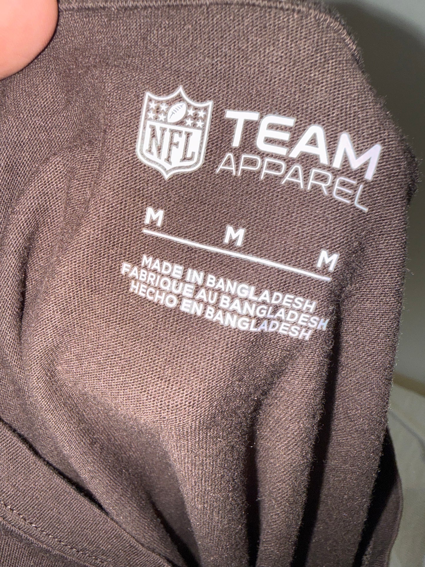 NFL Team Apparel (Medium) Cleveland Browns Team Brown Long Sleeve Tee