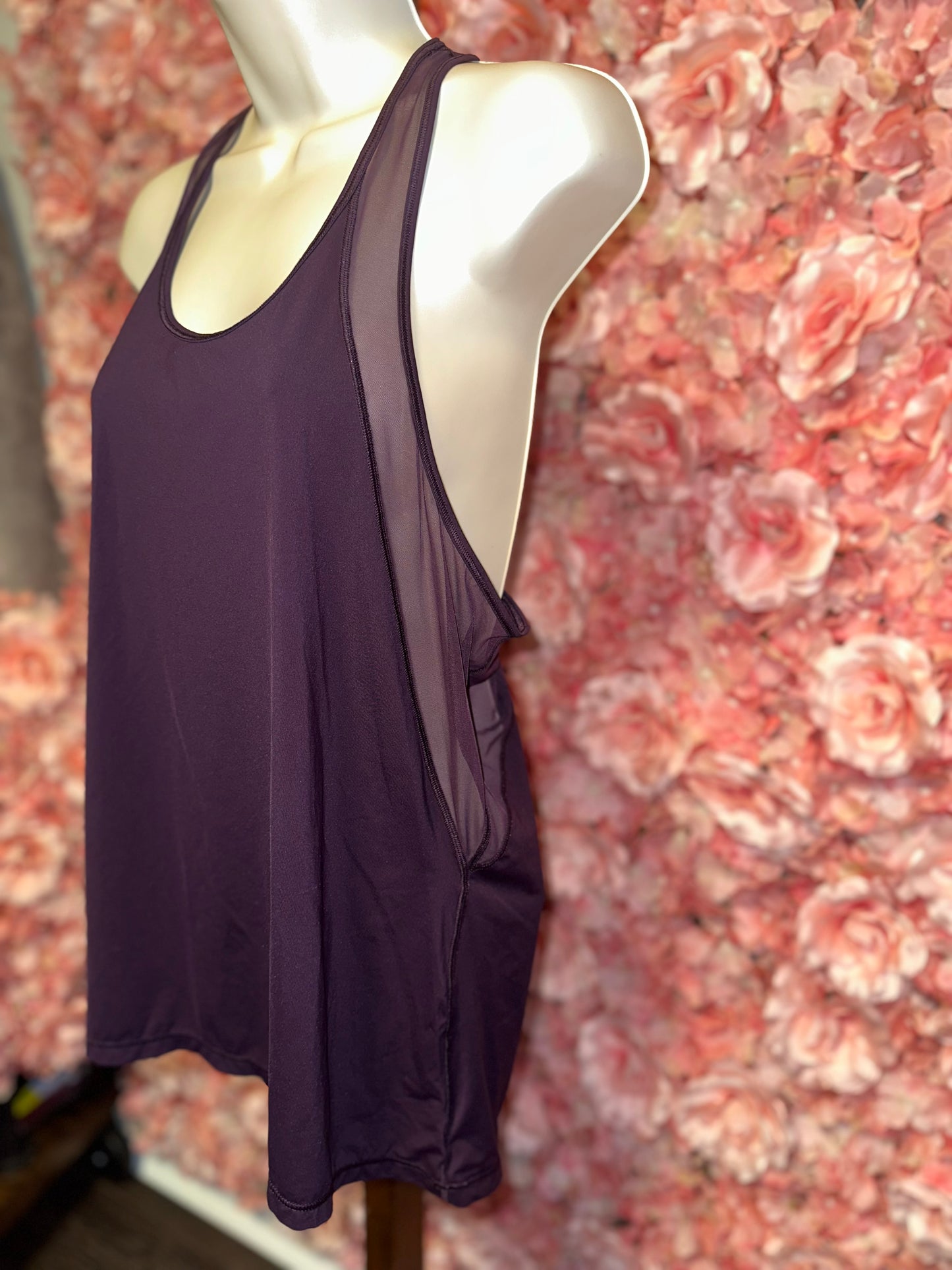 Victoria's Sport (Large) Purple Mesh Lightweight Tank Top