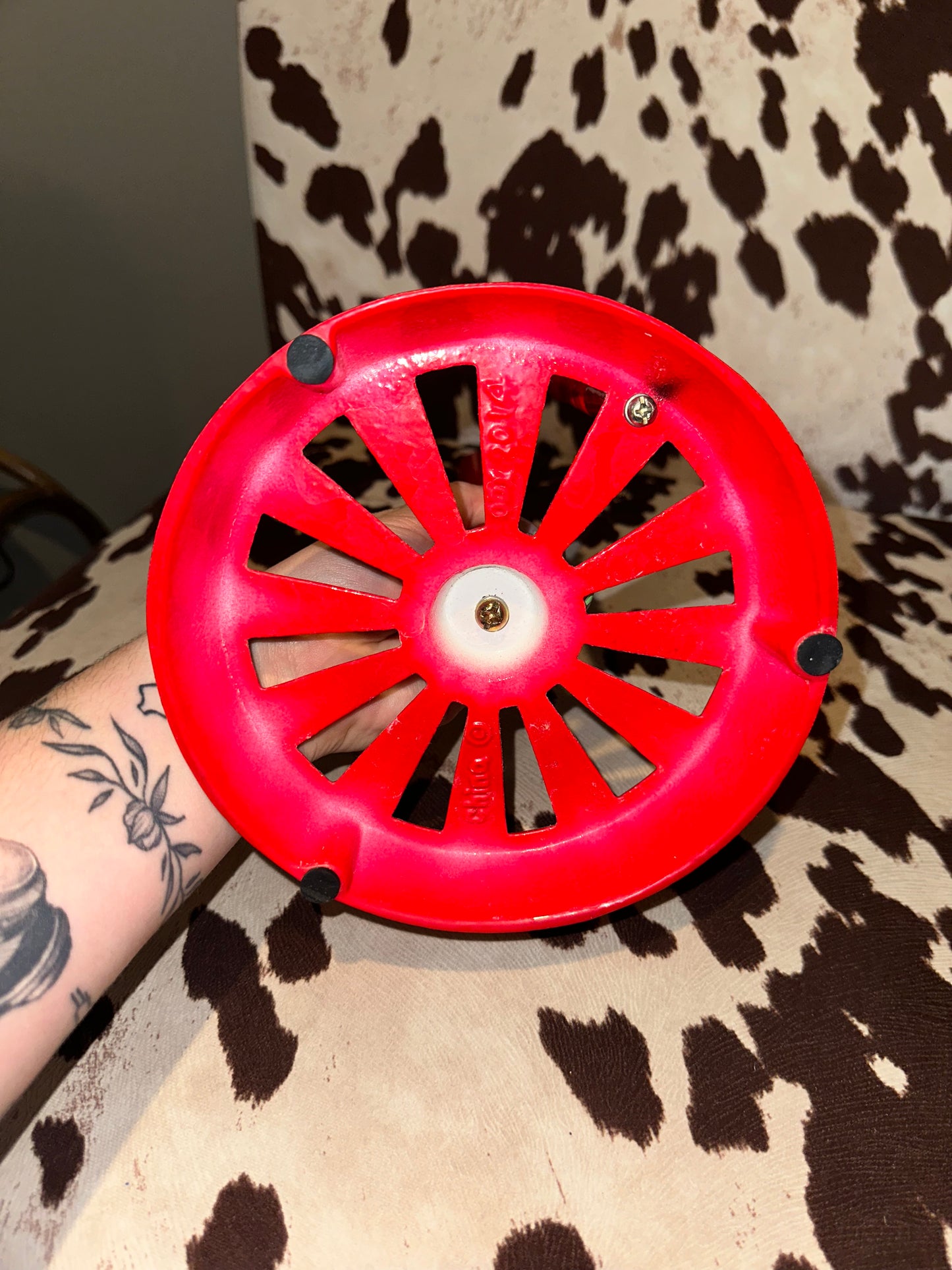 Red Paper Towel Holder