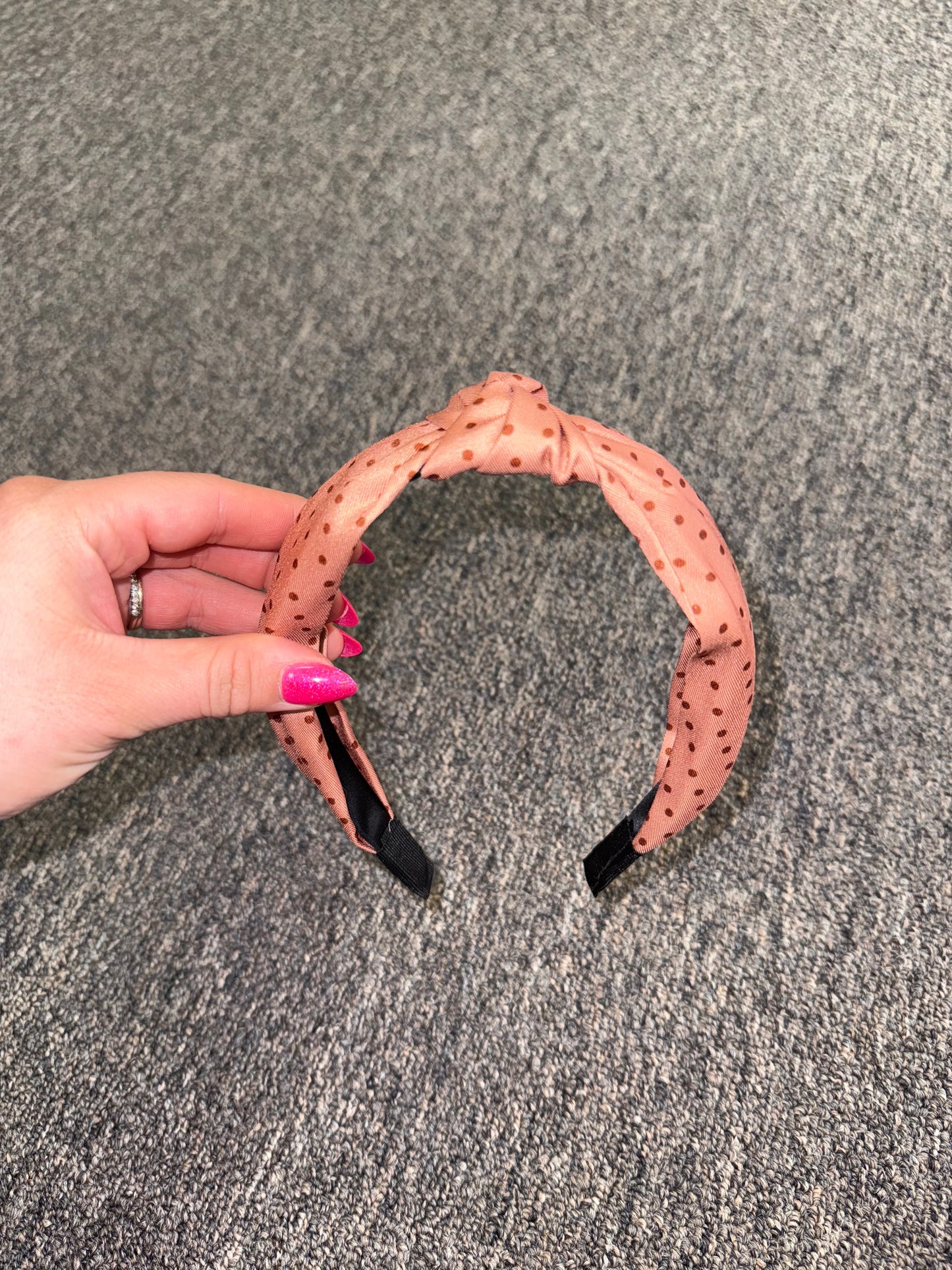 Brand New Neutral Polka Dotted Headband