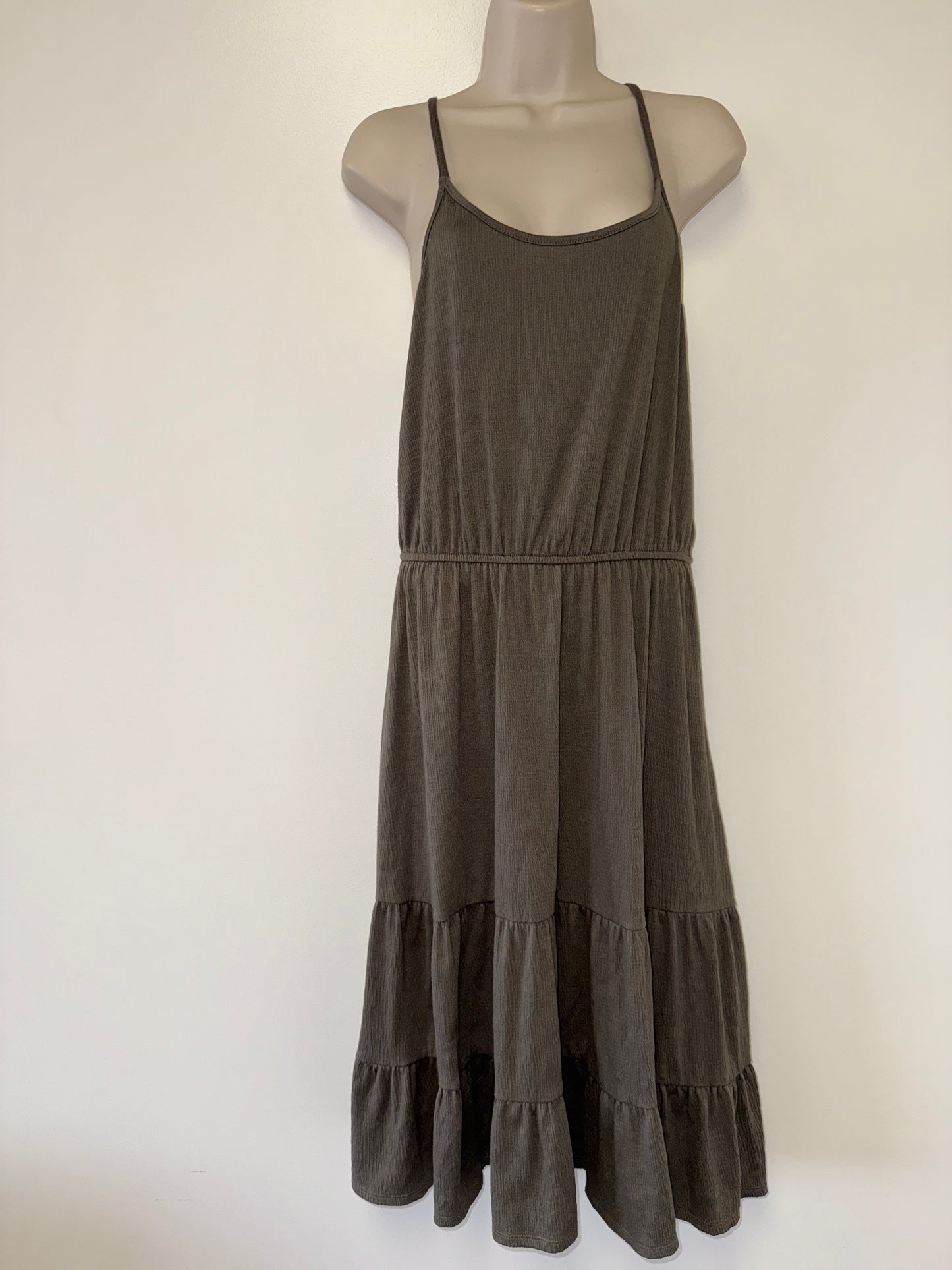 Knox Rose (Small) Green Ruffle Maxi Dress