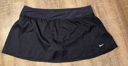 Nike (2X) LIKE NEW Black Swim Skirt with Built in Undies