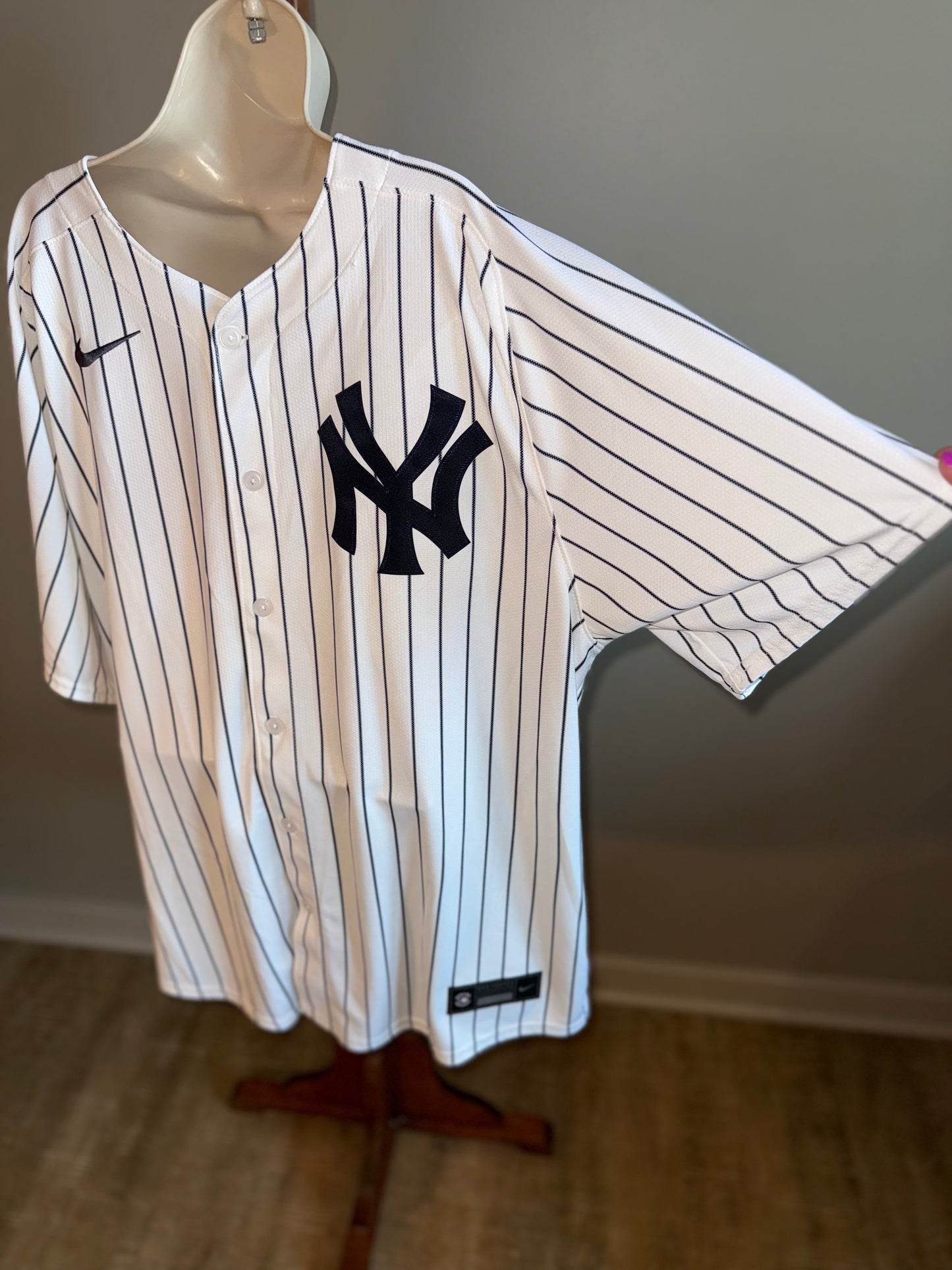 NWT Nike (XXL) Brand New Yankees #48 Striped Button Up Jersey
