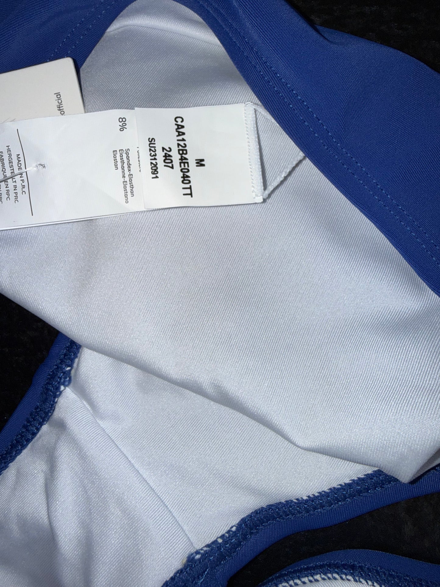 NWT Cupshe (Medium) Brand New Deep Blue Bikini Swim Bottom