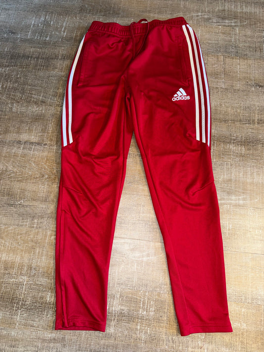 adidas (Medium) Red Soccer Pants with Zipped Ankles