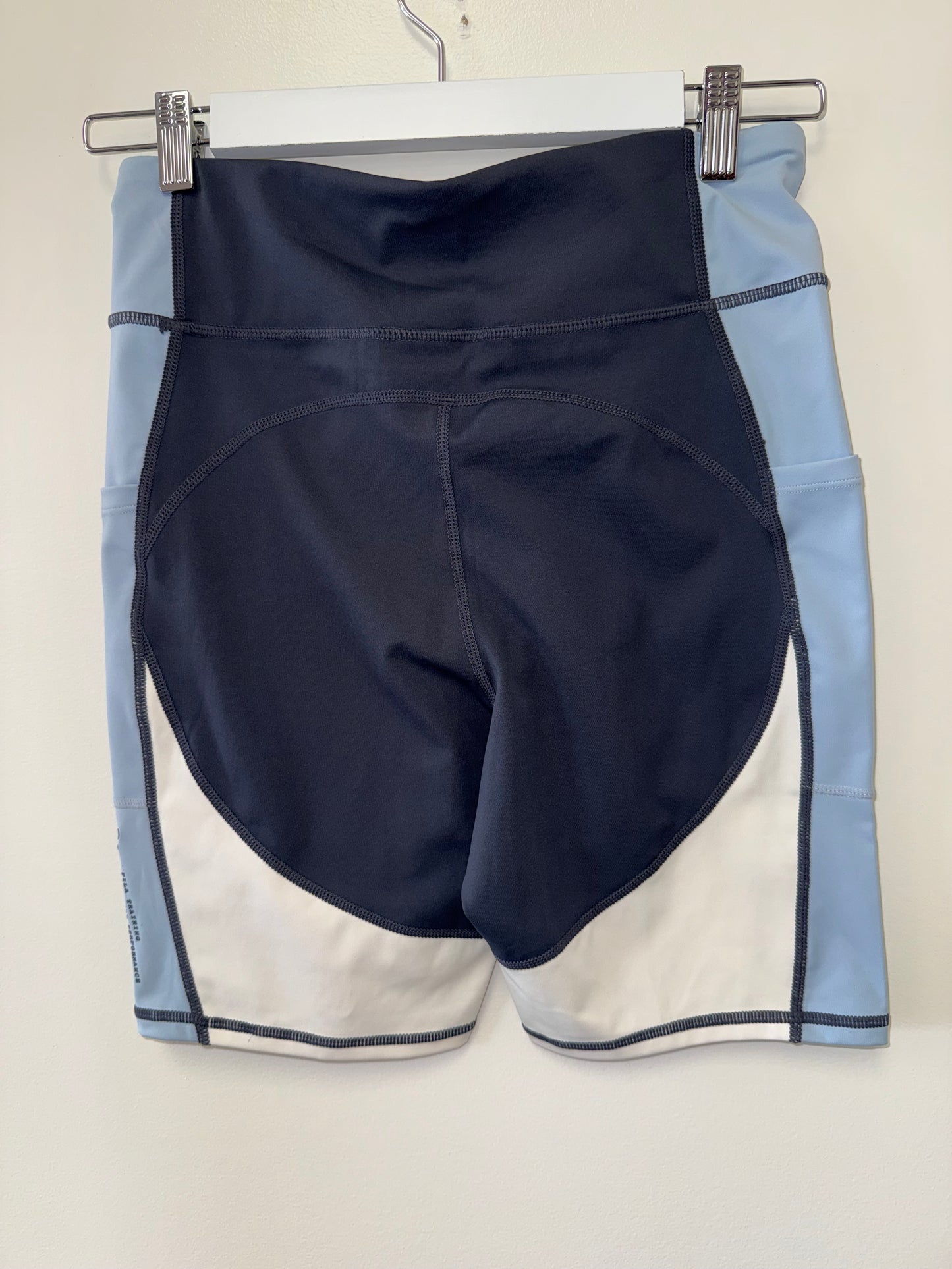 Fila (Medium) Blue/White Biker Shorts with Pockets