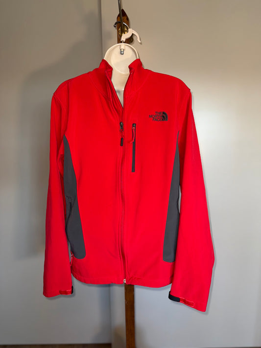 The North Face (Medium) Red//Grey Full Zip Outdoor Coat