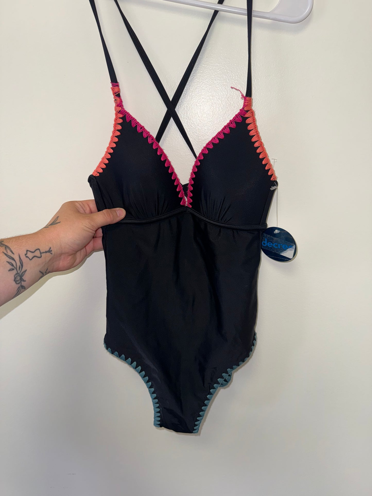 NWT Decree (XS) Brand New One Piece Molded Push Up Swim Suit