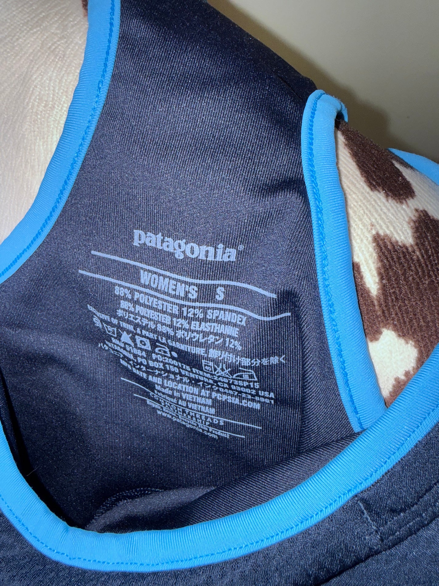 Patagonia (Small) Blue Sporty Padded Midi Dress