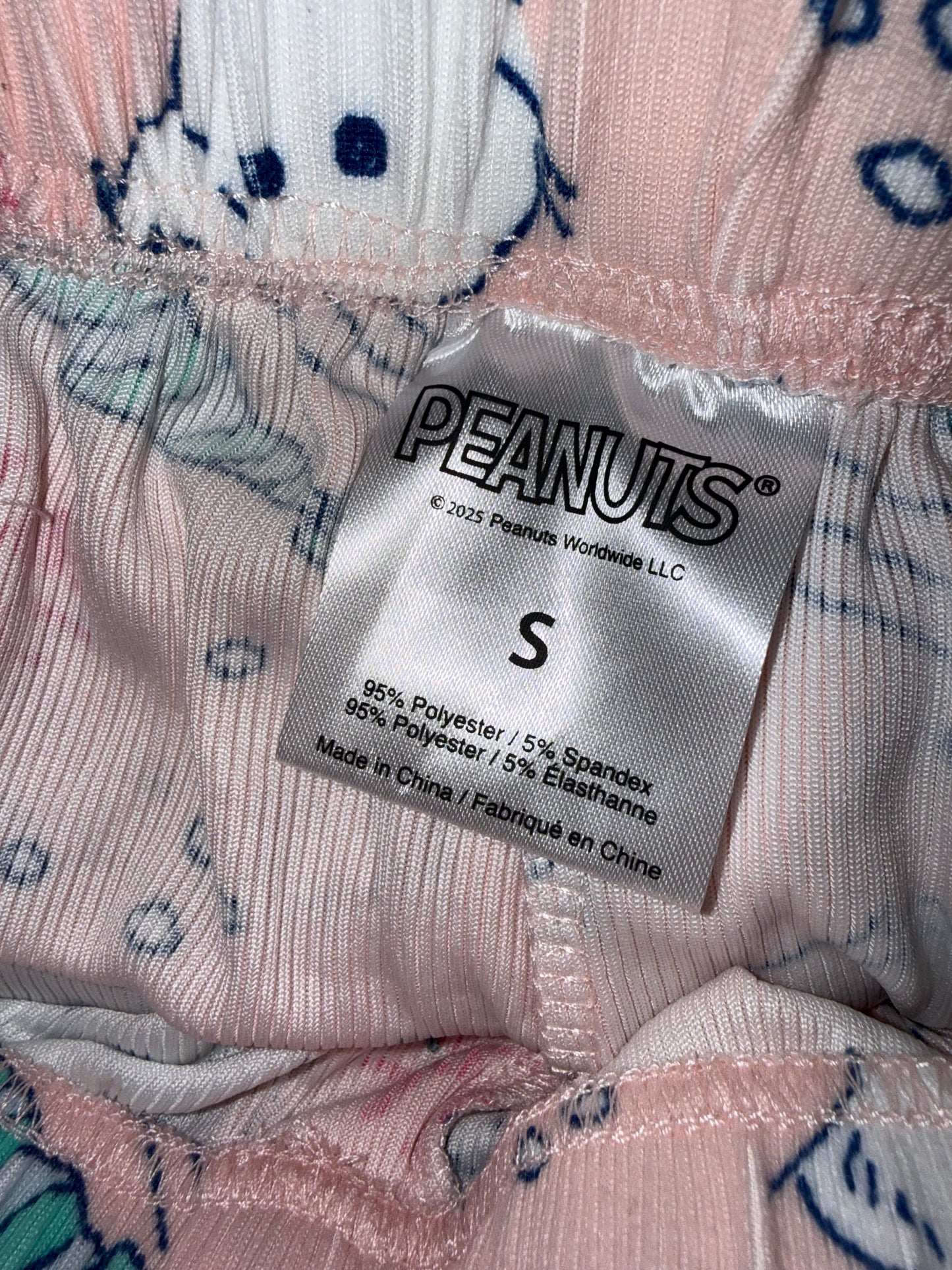 NWT Peanuts (Small) Brand New Pink Snowmen Christmas PJ Pants