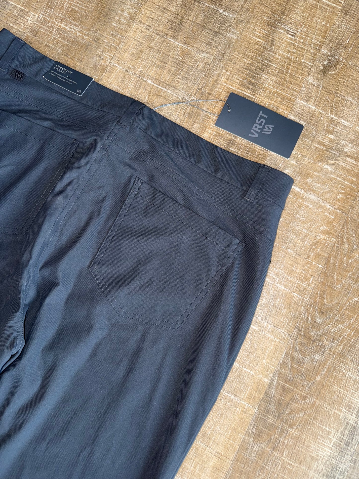 NWT VRST (34) Brand New Dark Grey Athletic Fit with 4 Way Stretch