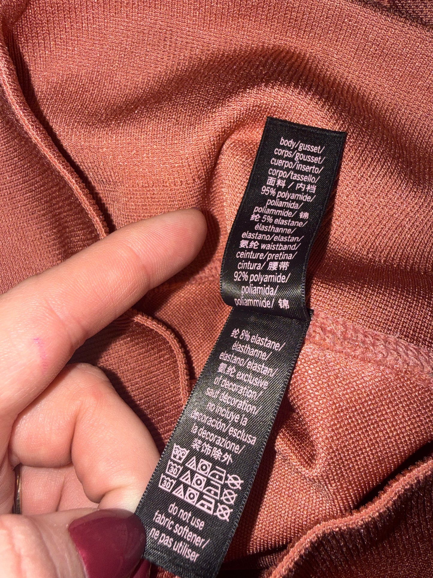 Victoria's Secret (Small) Orange Cropped Seamless Leggings with Cheetah Print