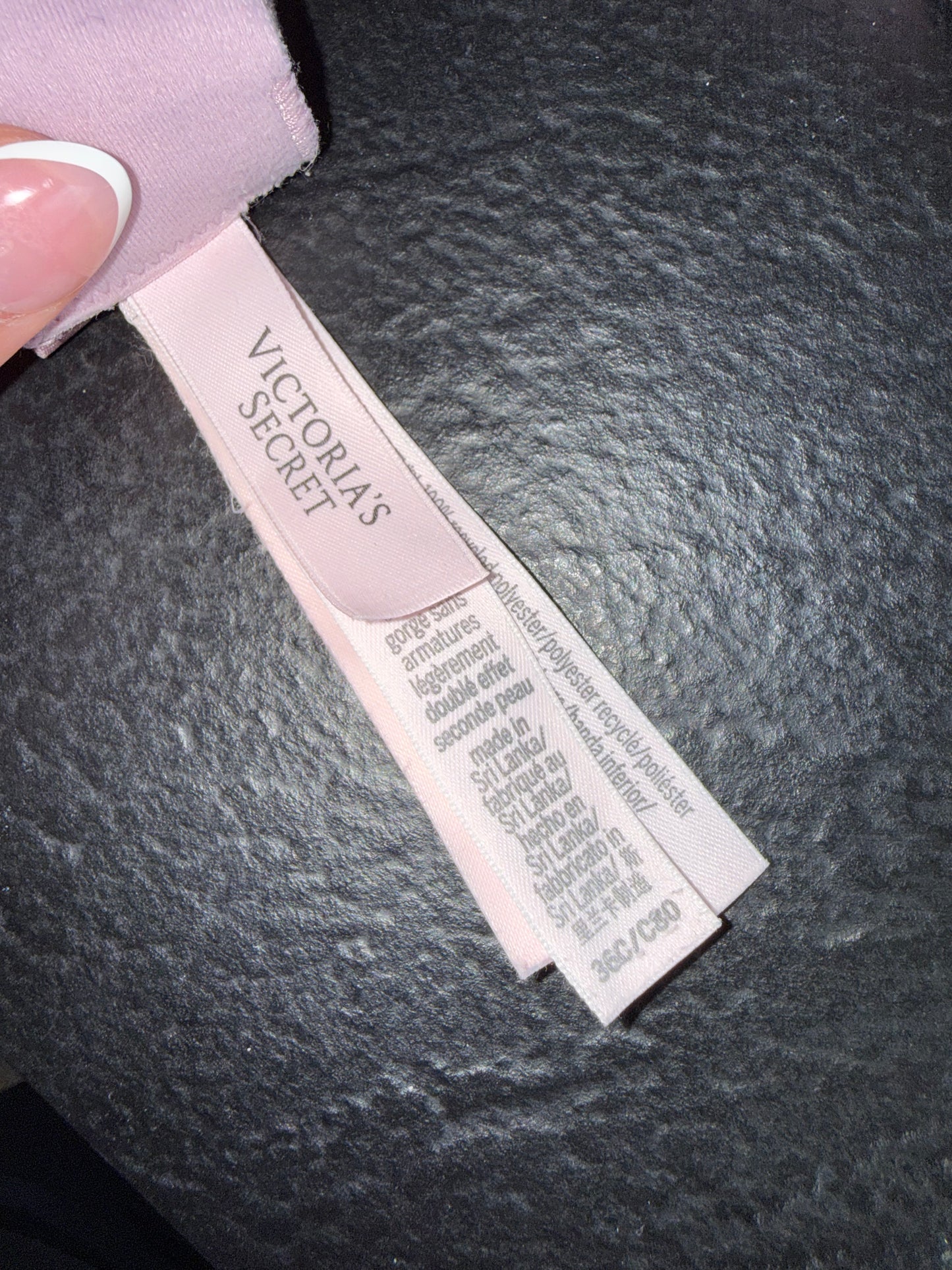 Victoria's Secret (36C) Pink T-Shirt Lightly Lined Wireless Bra