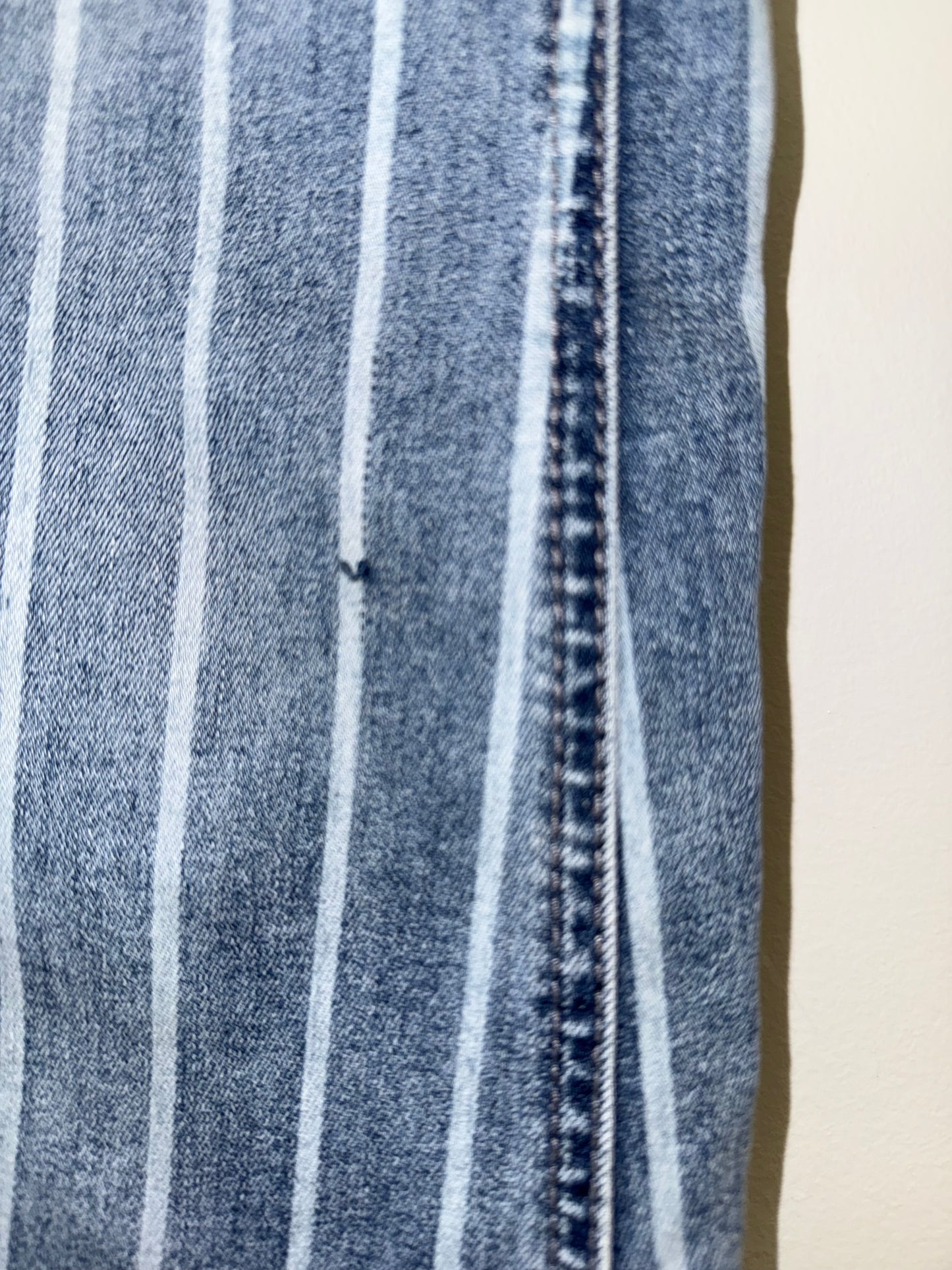 Rock&Roll (24) Striped High Rise Trouser Denim Bootcut Jeans