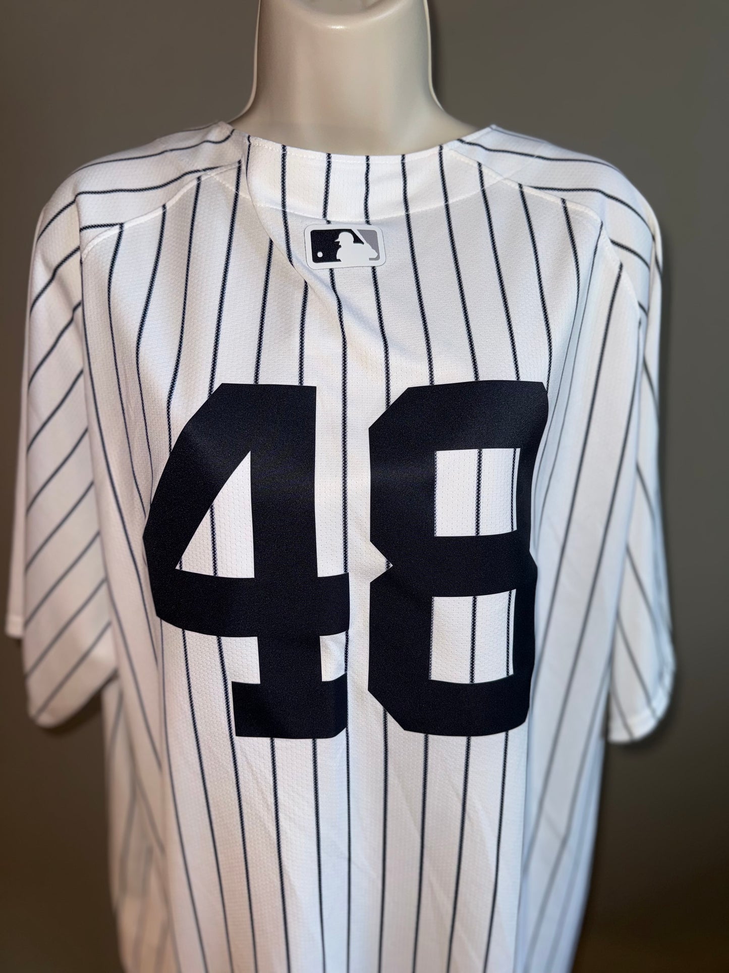 NWT Nike (XXL) Brand New Yankees #48 Striped Button Up Jersey