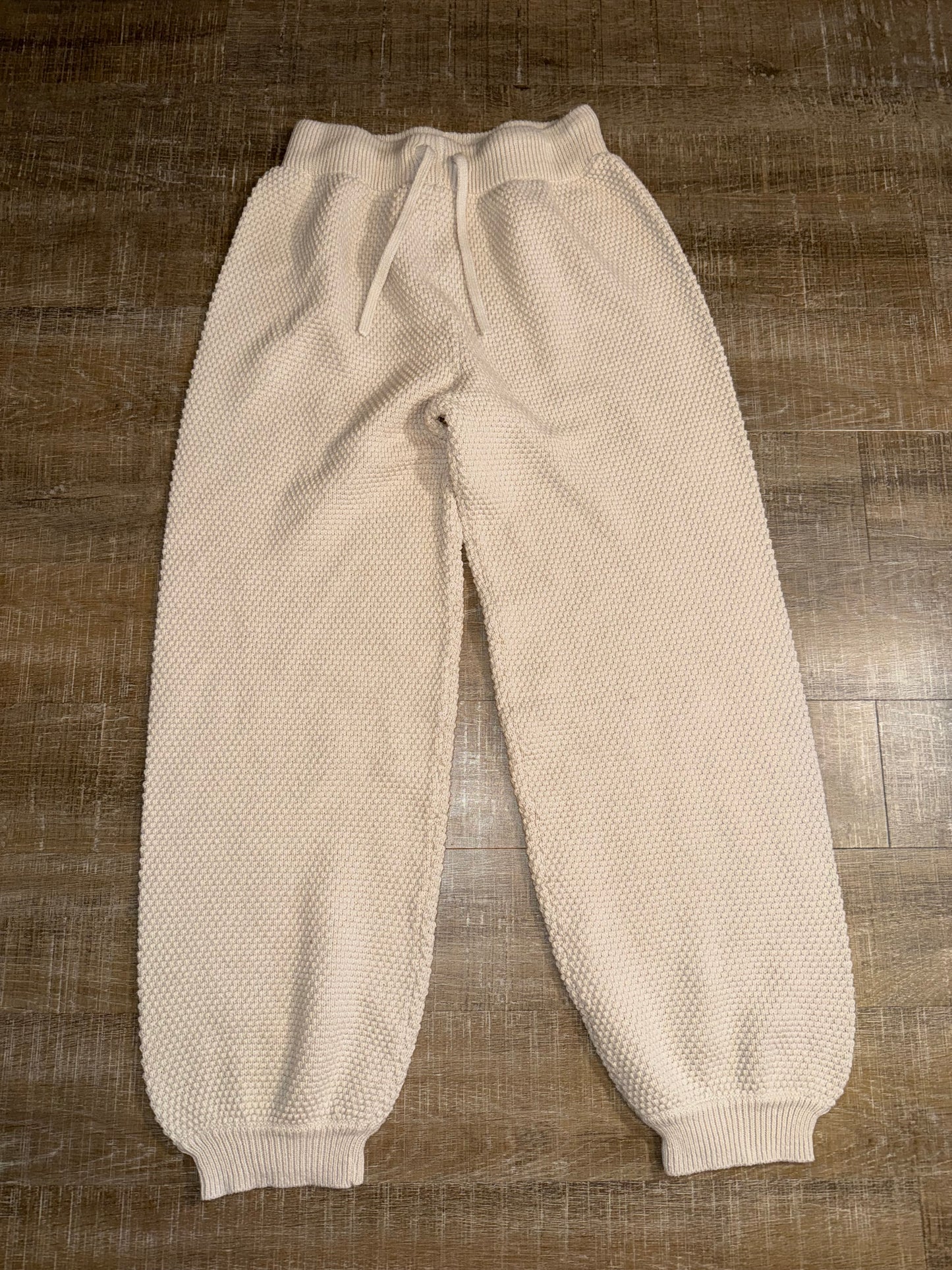 Art Of Rhetoric (Large) Cream Knit Jogger Sweatpants