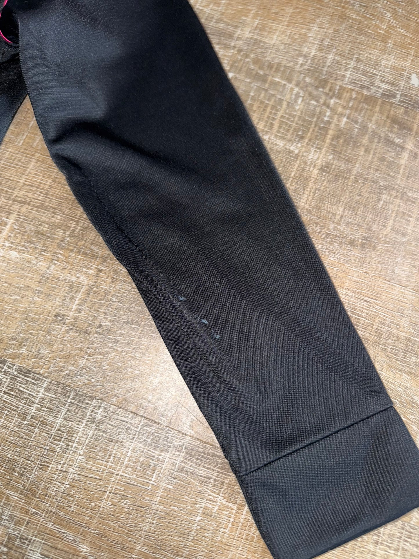 adidas (Kids Medium) Sporty Zip Up Black//Pink Jacket