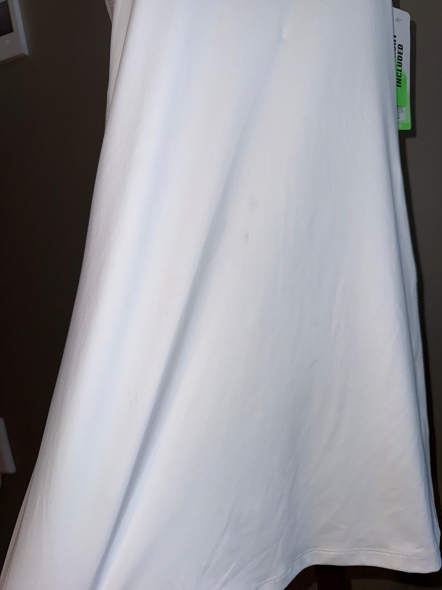 NWT Prince (Girls Large) Brand New White Midi Tank Dress with Undershort