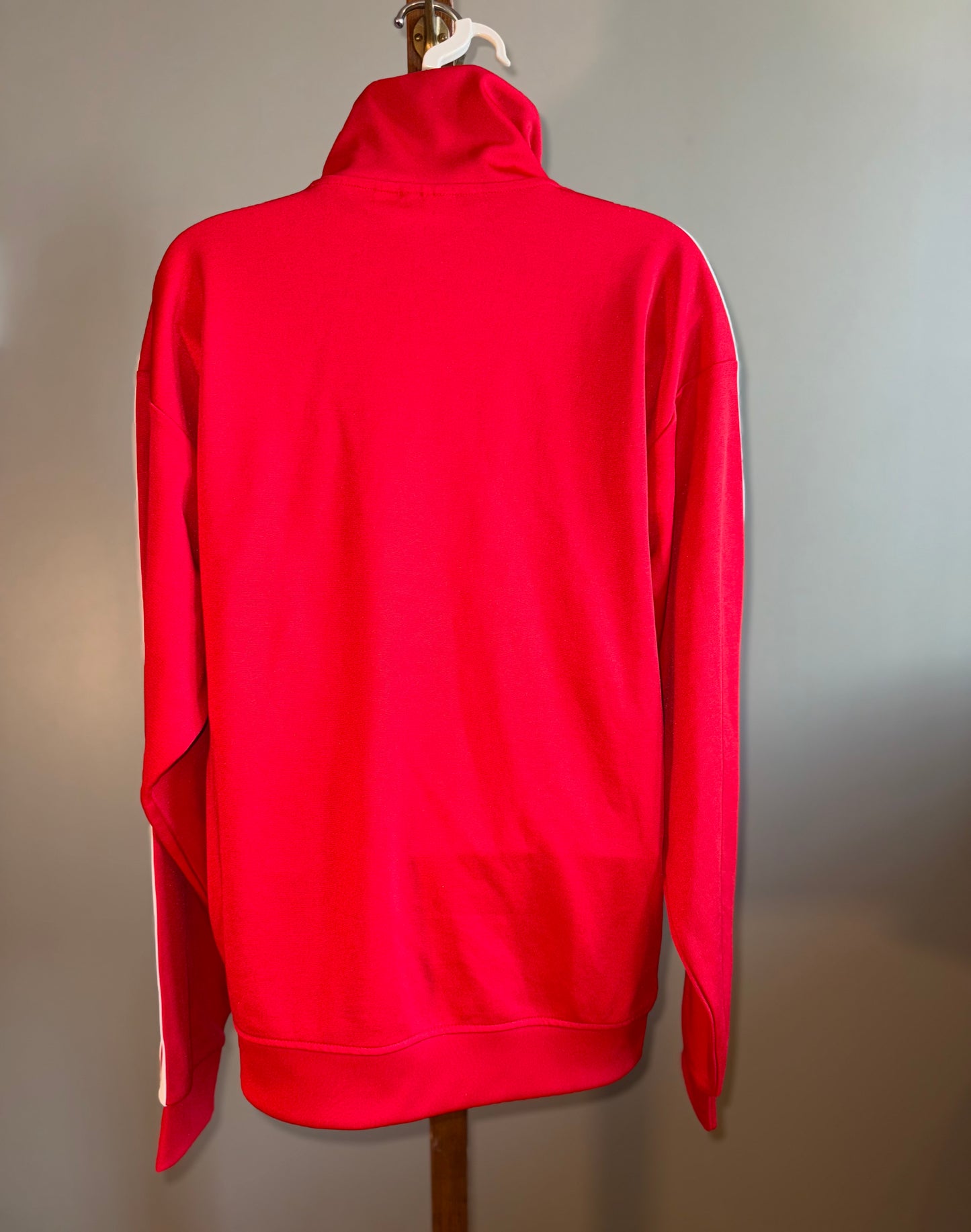 NWT Adidas (Small) Brand New Red 3/4 Zip Up High Neck Track Top Sweatshirt