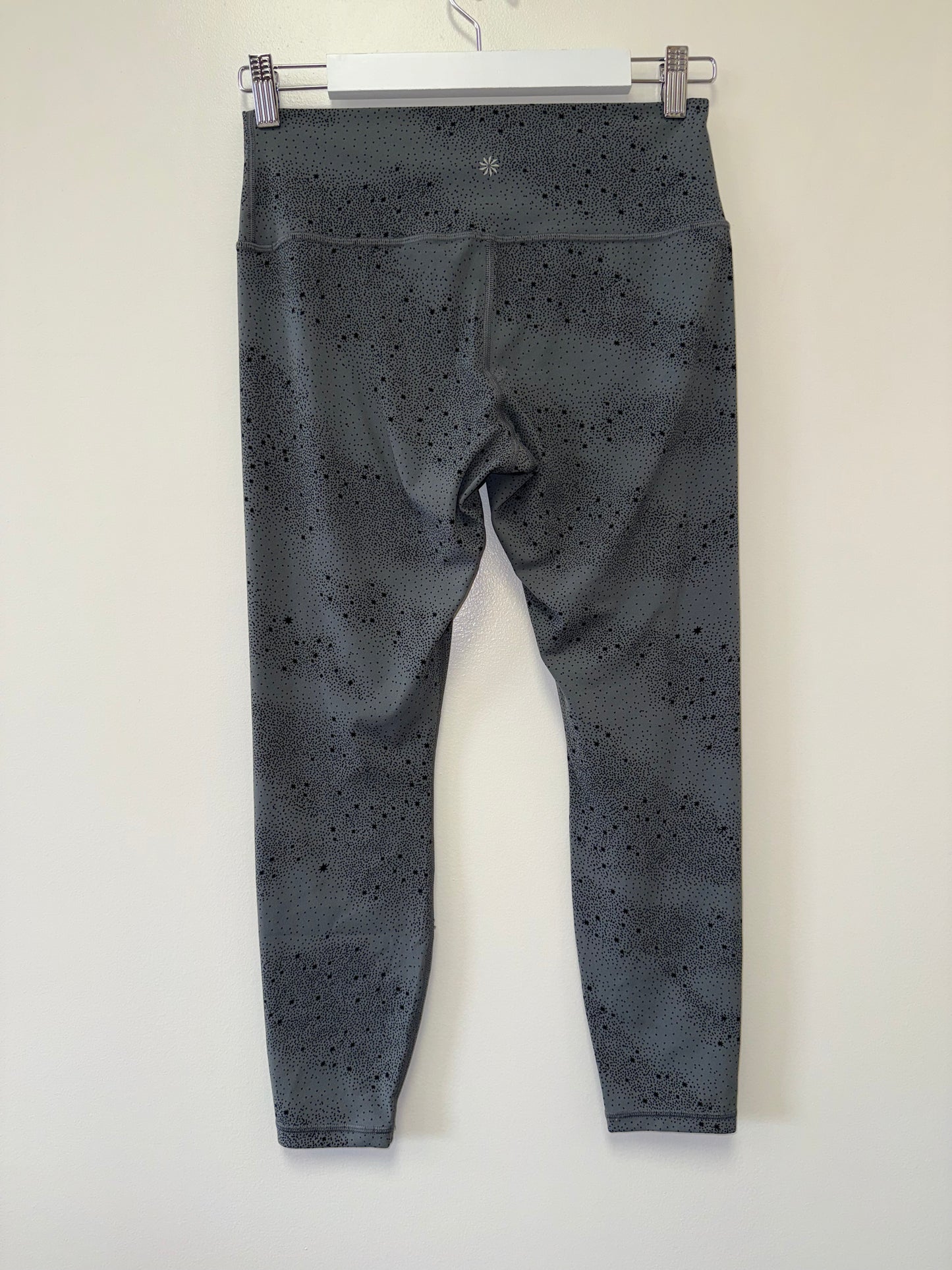 Athleta (Large) Grey/Black Smooth Soft Transcend Tight Leggings