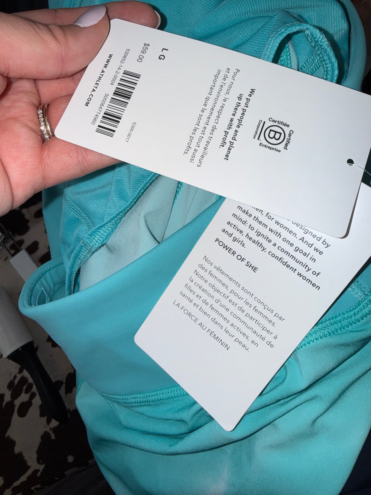 NWT Athleta (Large) Brand New Blue Run With It Shorts with 3.5" Inseam