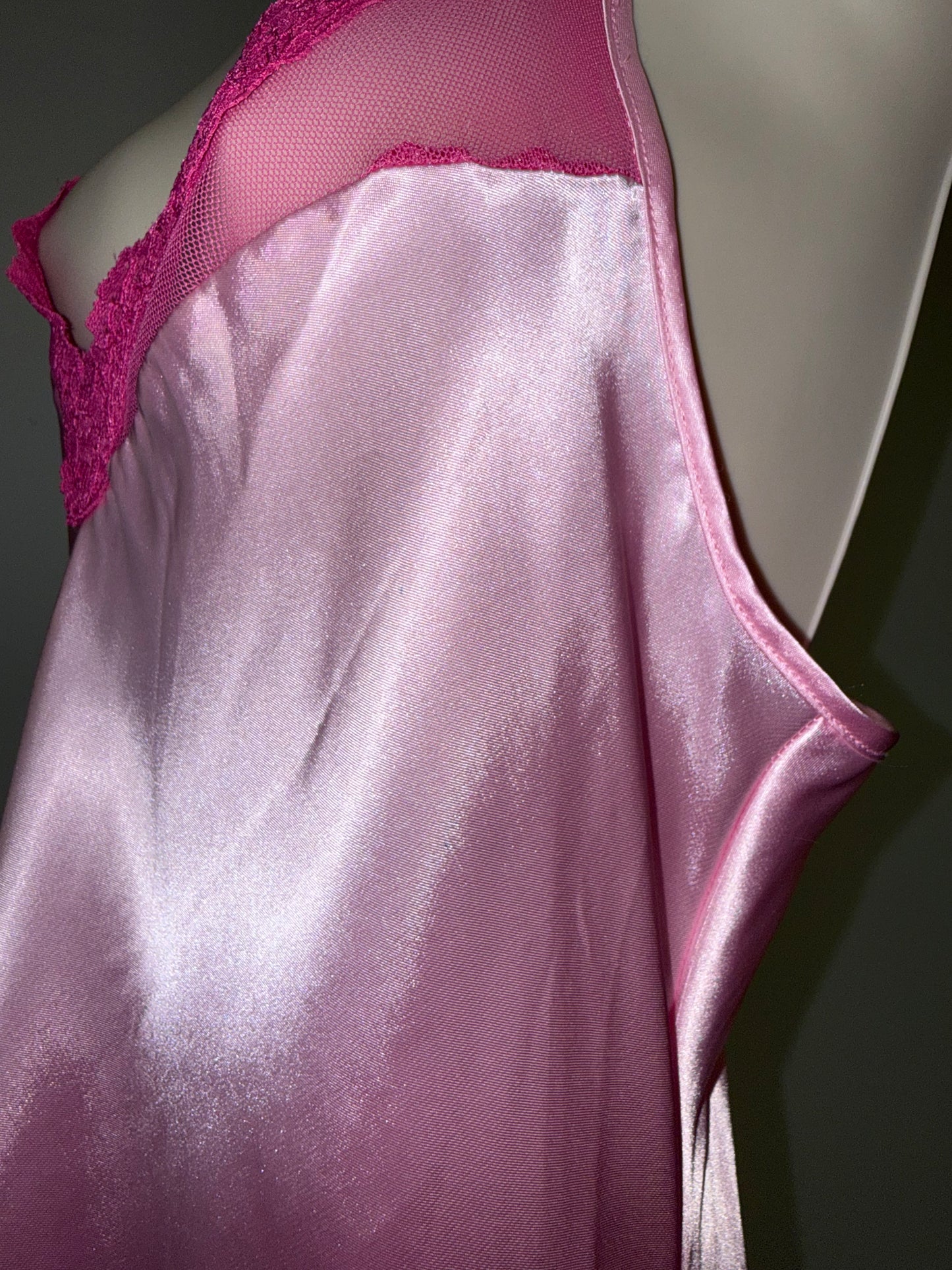 Lilac + London (Small) Pink Chemise Slip Dress