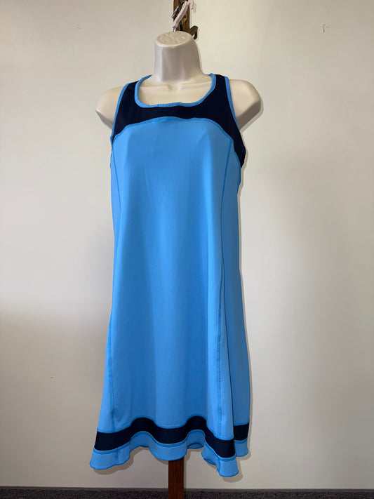 Patagonia (Small) Blue Sporty Padded Midi Dress