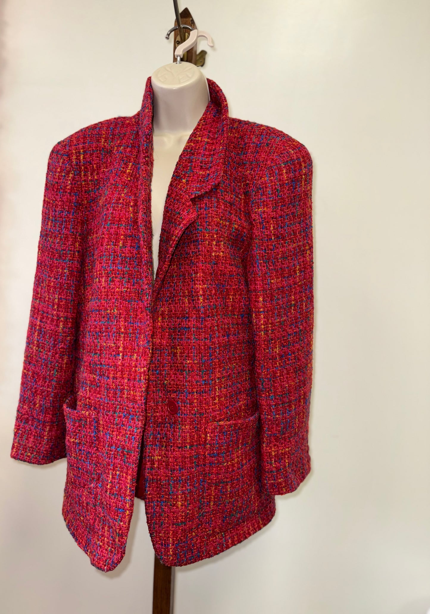 Liz Claiborne (12) Red Vintage Wool Blazer