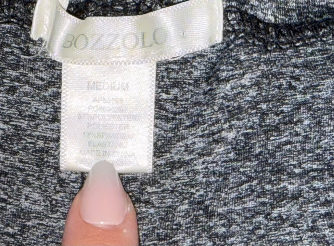 Bozzolo (Medium) Grey Spandex Shorts