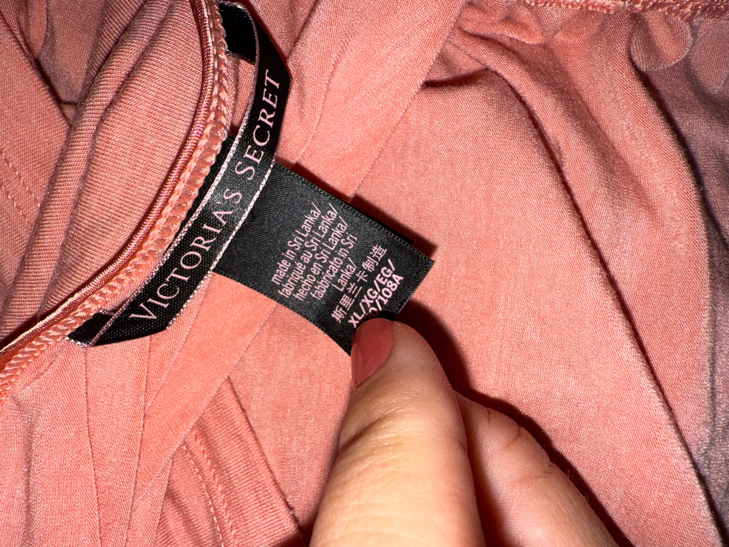 Victoria's Secret (XL) Coral Sleepwear Cropped Tank Top
