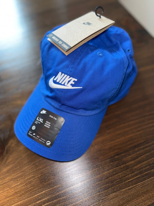 NWT Nike (L//XL) Brand New Blue Club Hat with Embroidered Logo