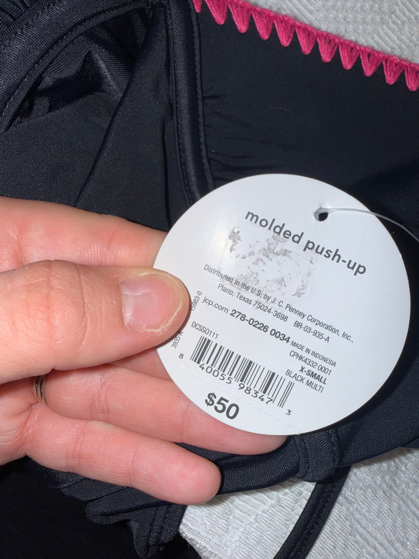 NWT Decree (XS) Brand New One Piece Molded Push Up Swim Suit