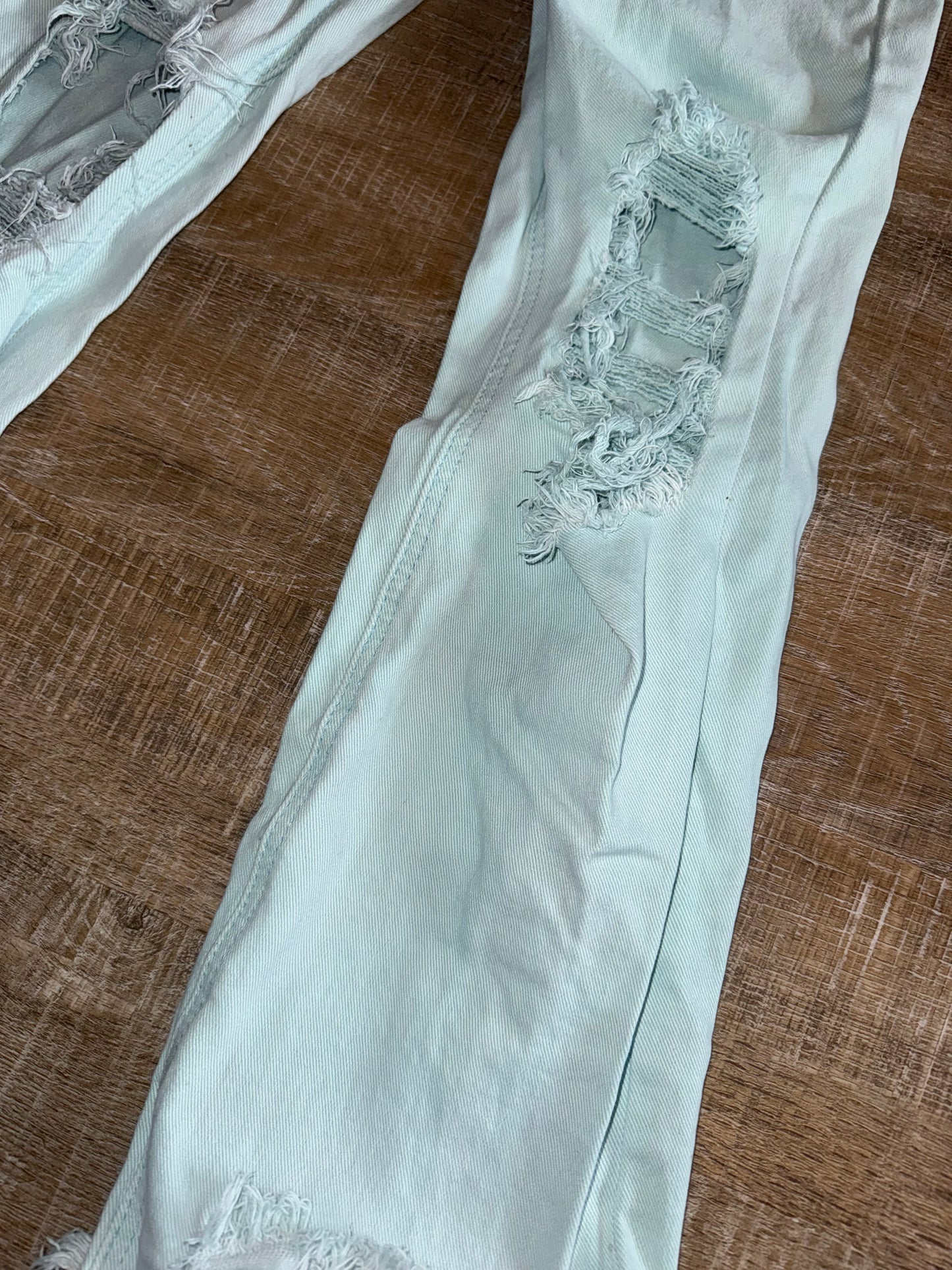 Risen Jeans Blue Distressed//Frayed Jeans