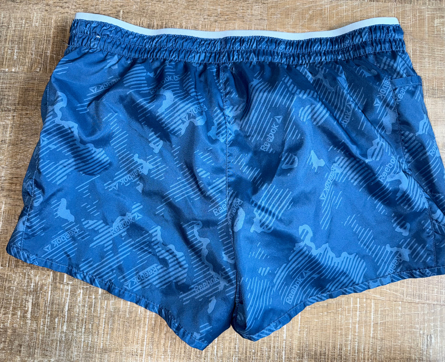 Reebok (Large) Blue Sporty Shorts with Built Ins