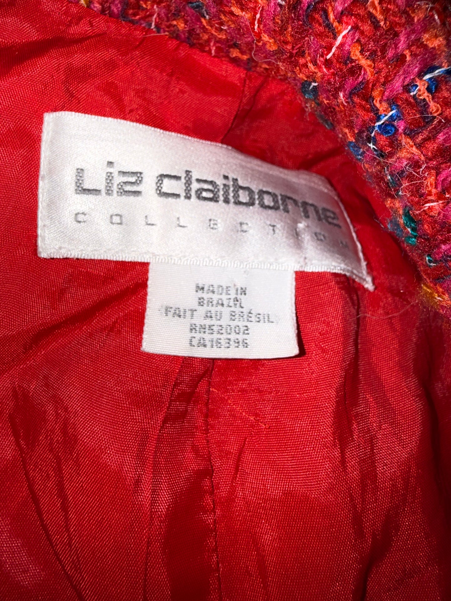 Liz Claiborne (12) Red Vintage Wool Blazer