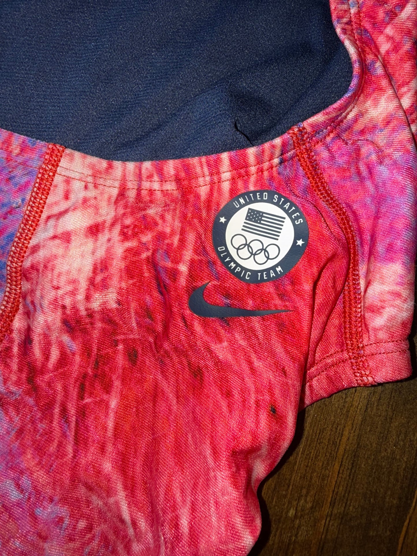 NWT Nike (32) Brand New Pink Tie Dye US Olympic Team One Piece Swimsuit