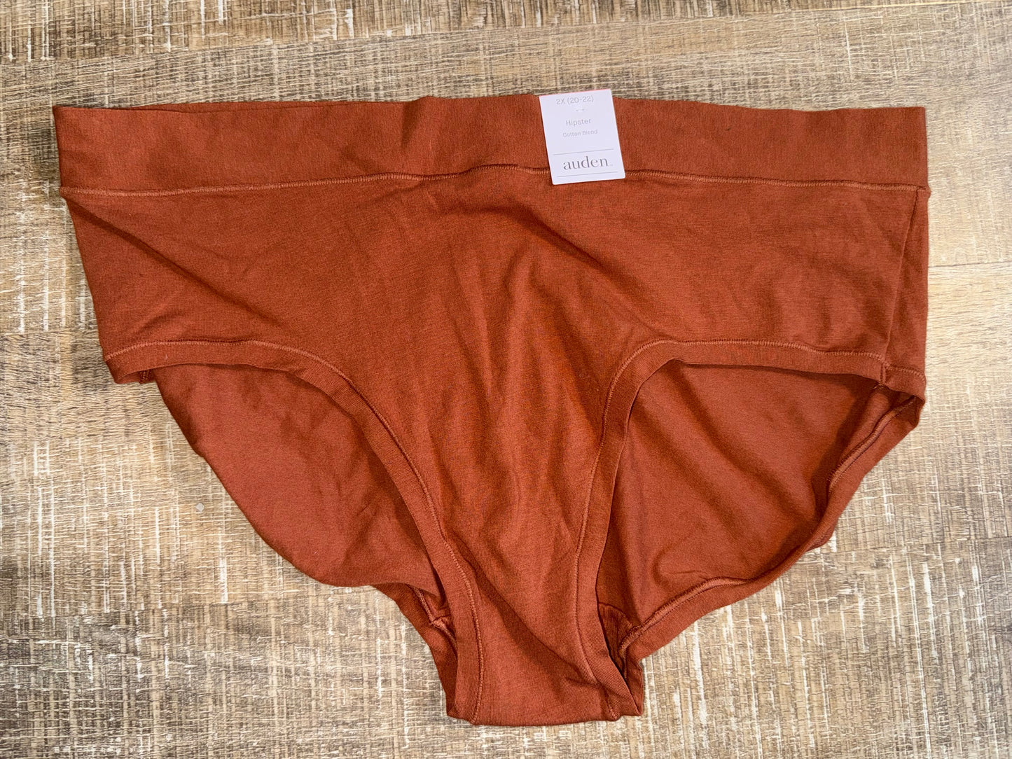 NWT auden (2X) Brand New Burnt Orange Hipster Style Undies