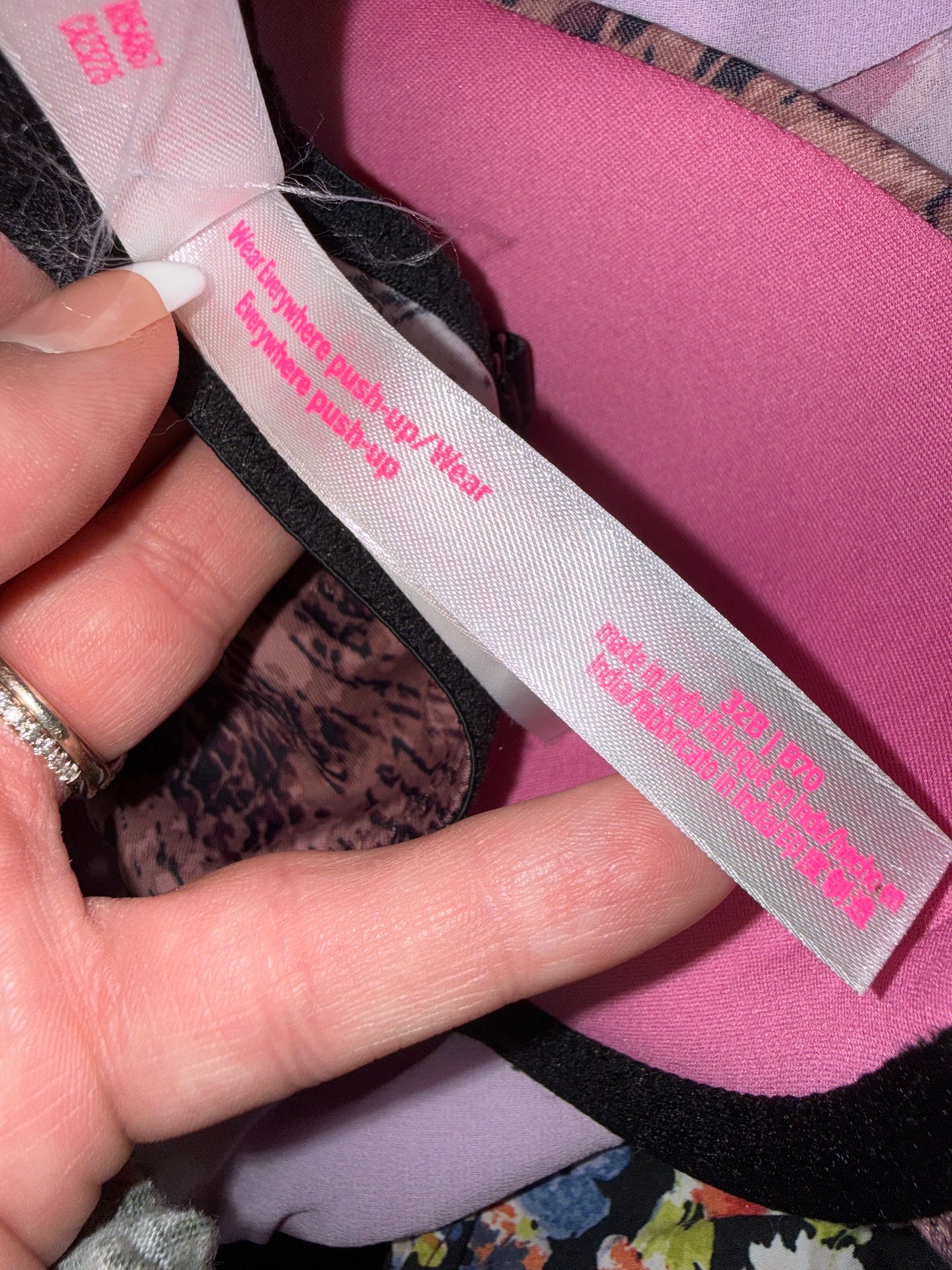 PINK Victoria's Secret (32B) Neutral Wear Everywhere Push Up Bra