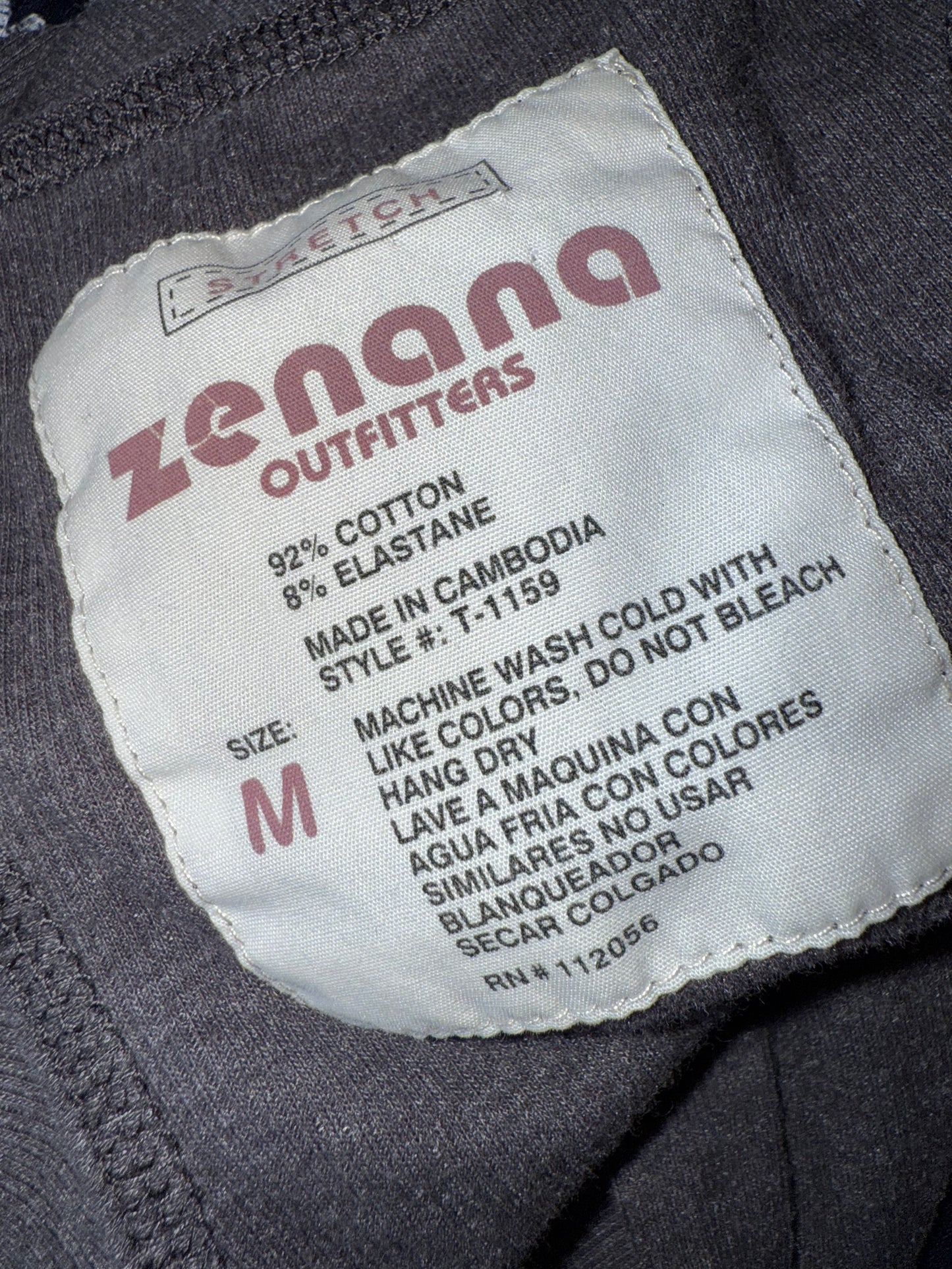 Zenana Outfitters (Medium) Dark Grey Ribbed Tank Top