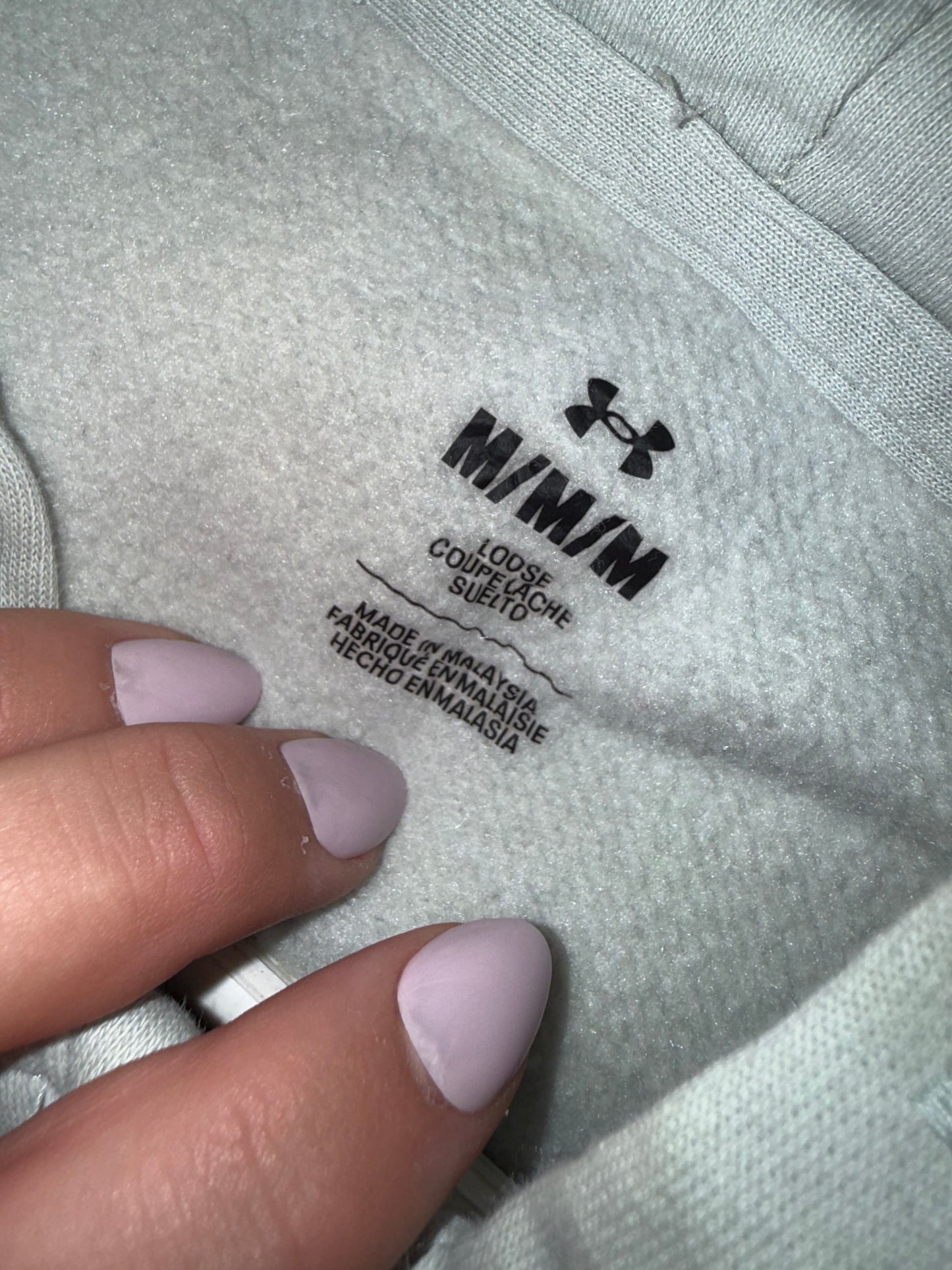 Under Armour (M) Mint Green Sweat Shorts & Cropped Jacket BUNDLED SET