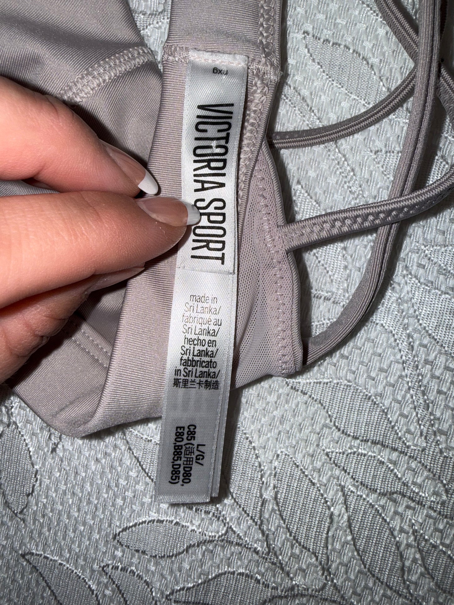 Victoria's Sport (Large) Blush Sports Bra with Criss Cross Straps